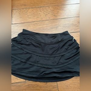 Head black athletic tennis skirt